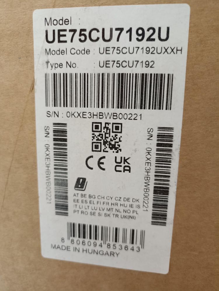 Telewizor Samsung Uszkodzony