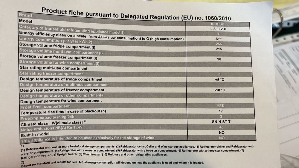 Frigorífico Combinado Indesit LI8 FF2 X