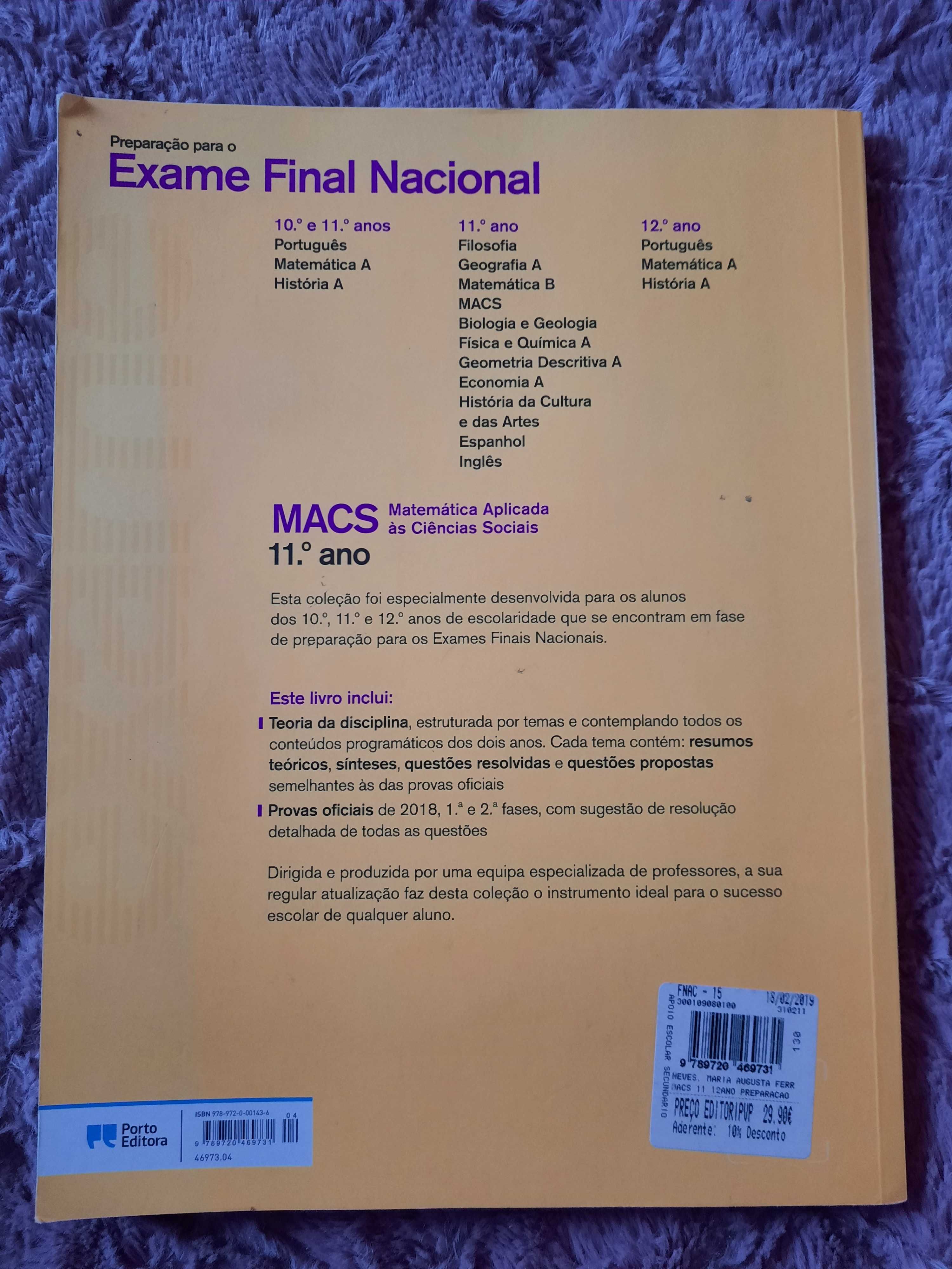 Livro de preparação para o exame final de MASC