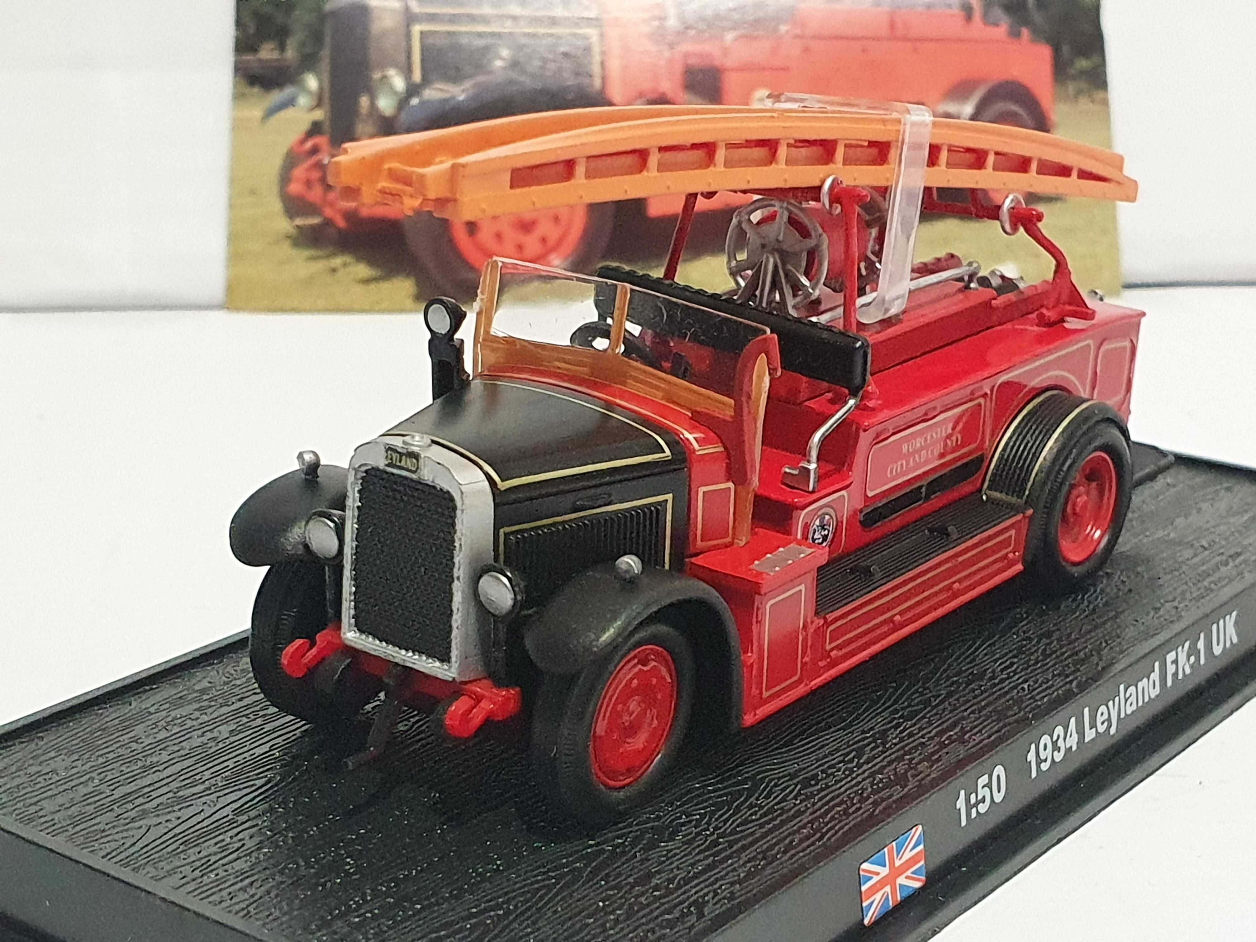 Auto straz pożarna 1934 LEYLAND FK-1 UK skala 1/50 Nowe