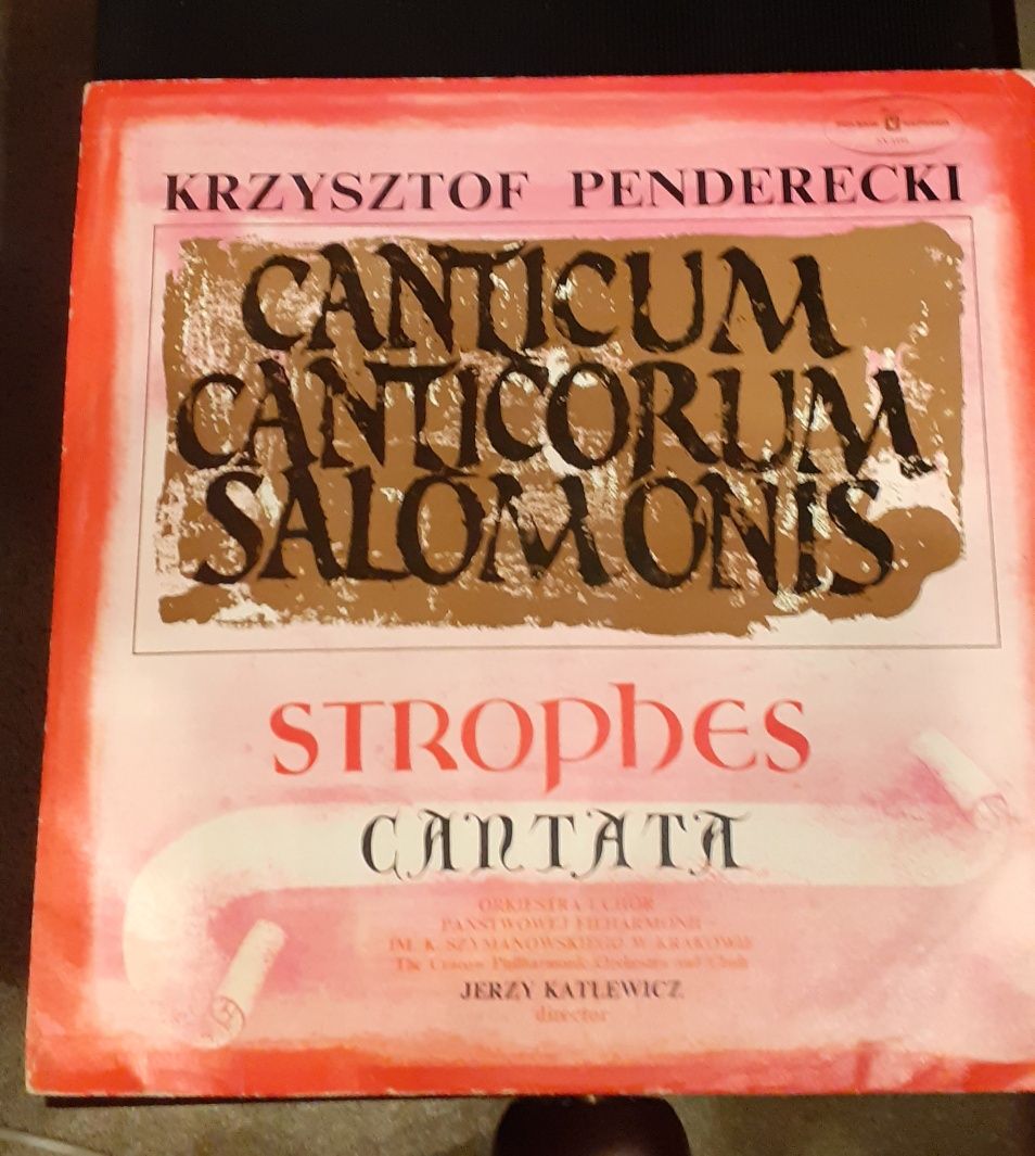 Płyta CANTICUM, Krzysztof Penderecki