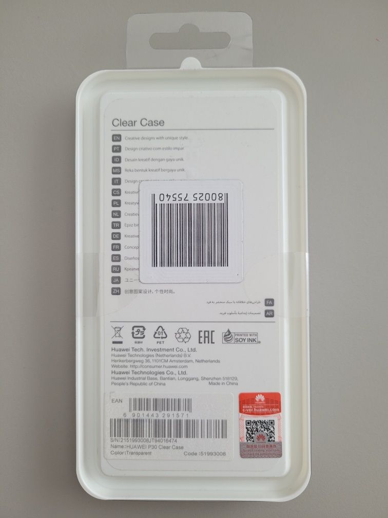 Oryginalne Etui Huawei P30 Clear Case