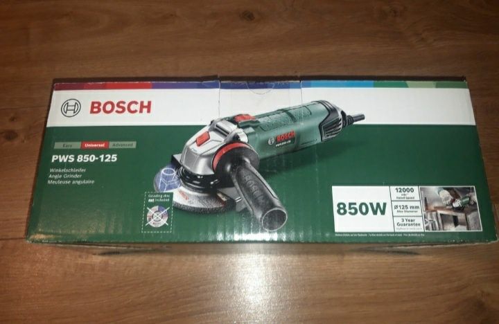 Szlifierka kątowa Bosch 125mm PWS 850-125 boszka flex nie Makita Hilti