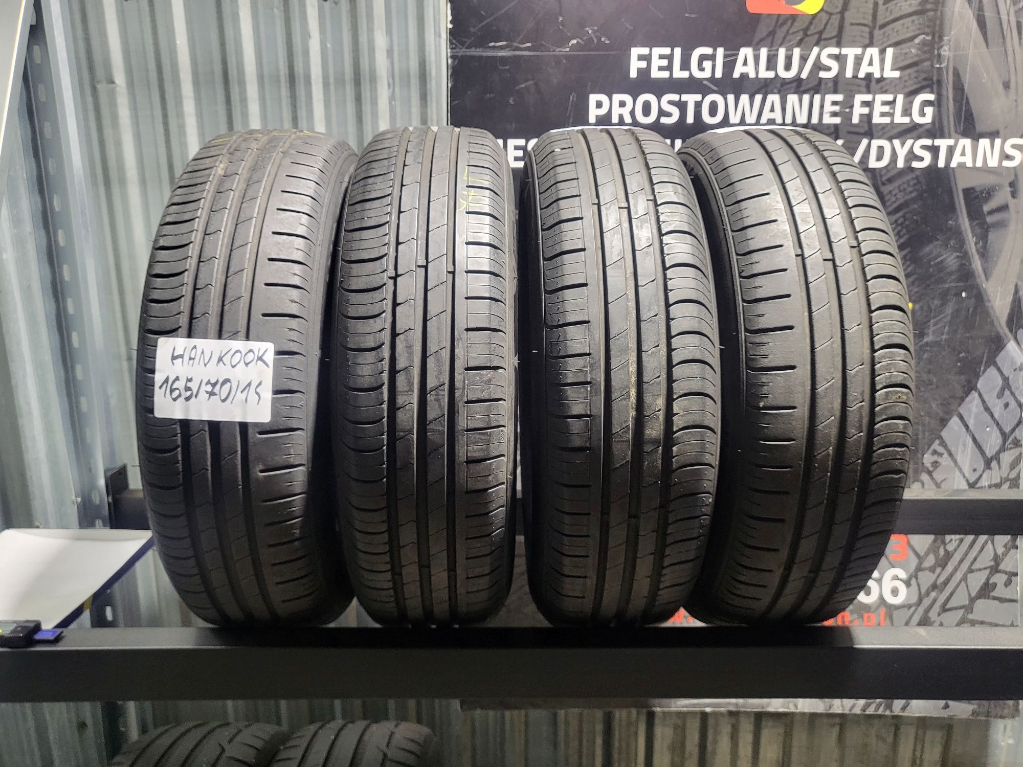 Opony letnie 165/70/15 HANKOOK KINEGYECO