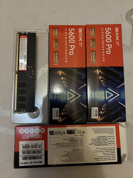 Озу DDR5 32 Gb 2х16 5600 mhz cl46 SIX Juhor kingston gskill
