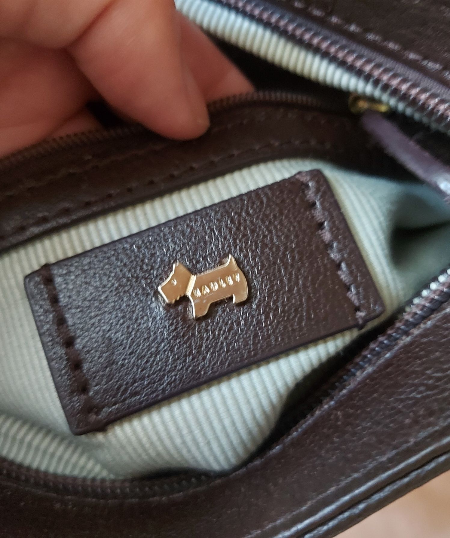 Radley London torebka listonoszka brązowa skórzana skóra naturalna