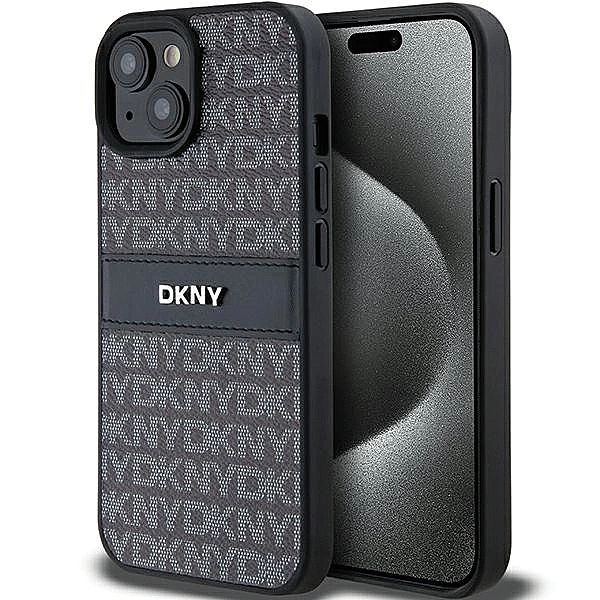 Etui DKNY Leather Mono Stripe & Metal Logo na iPhone 15 Plus / 14 Plus