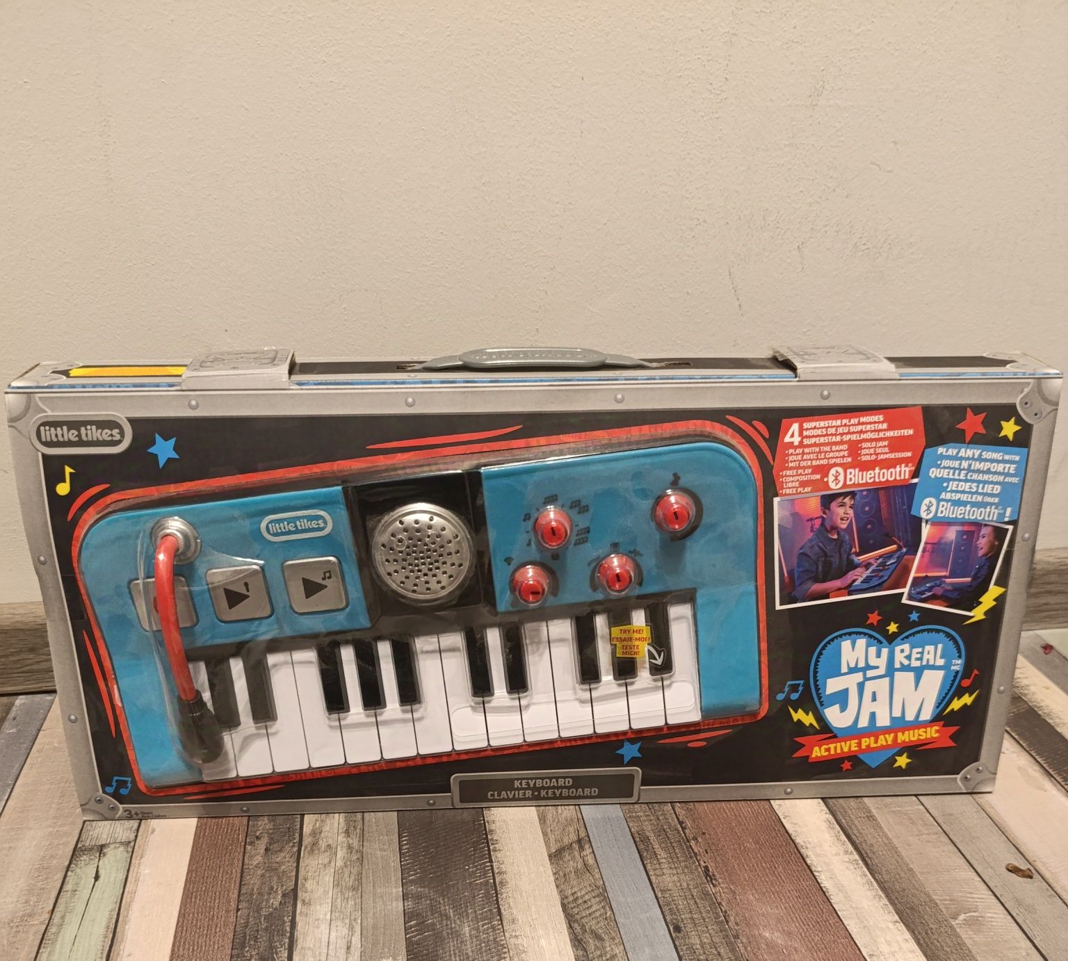 Pianino Little Tikes keyboard dla dzieci mikrofon Bluetooth