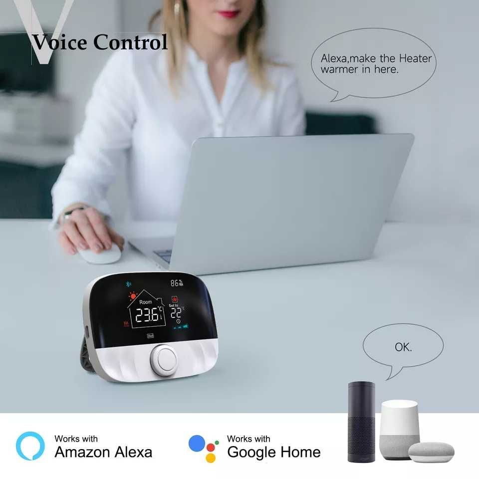 Програматор, безпровідний WI-FI термостат Beok BOT-T9N-WIFI