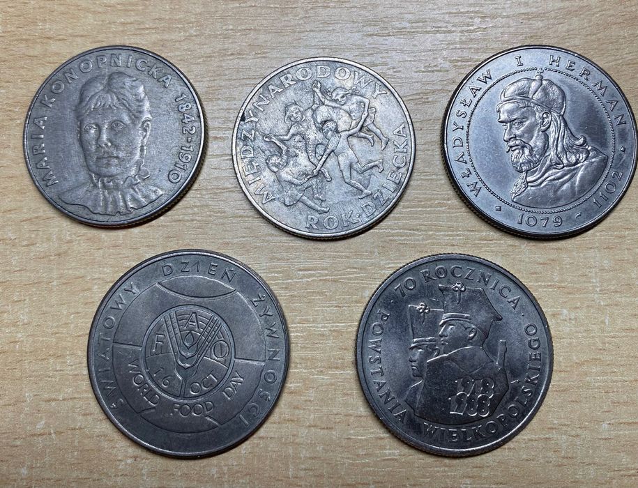 Stare polskie monety z czasów PRL / kolekcjonerskie
