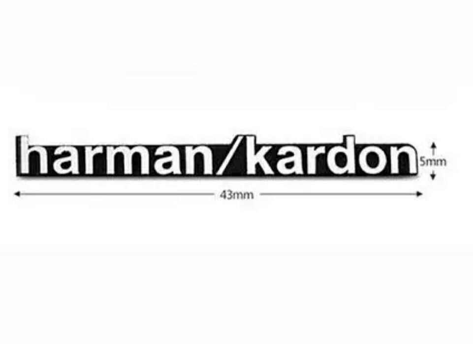 Logo harman kardon aluminiowe 43x5