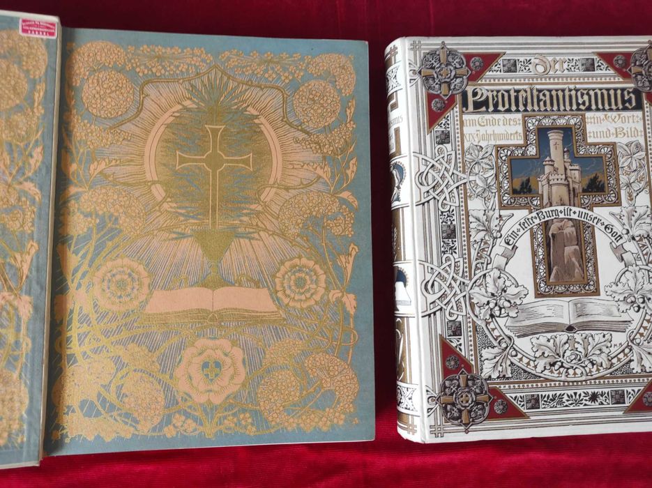 Старинные книги. Красный сатанизм в иллюстрациях.  2  фолианта.