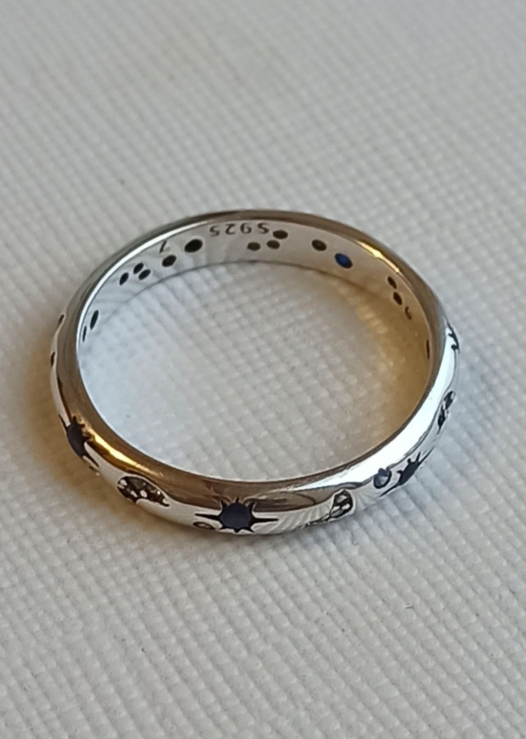 Серебряное кольцо серьги