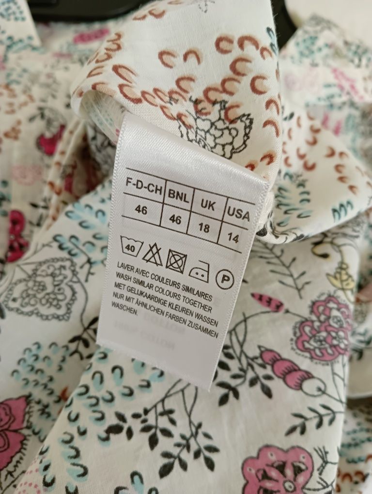 Nowa letnia bluzka tunik z krótkim rękawem  rozpinana