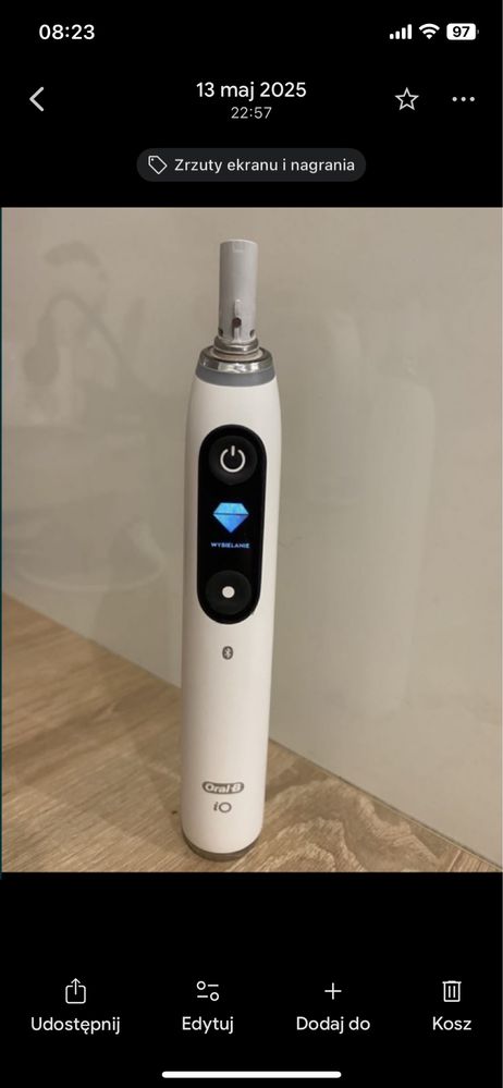 Szczoteczka OralB IO9 White