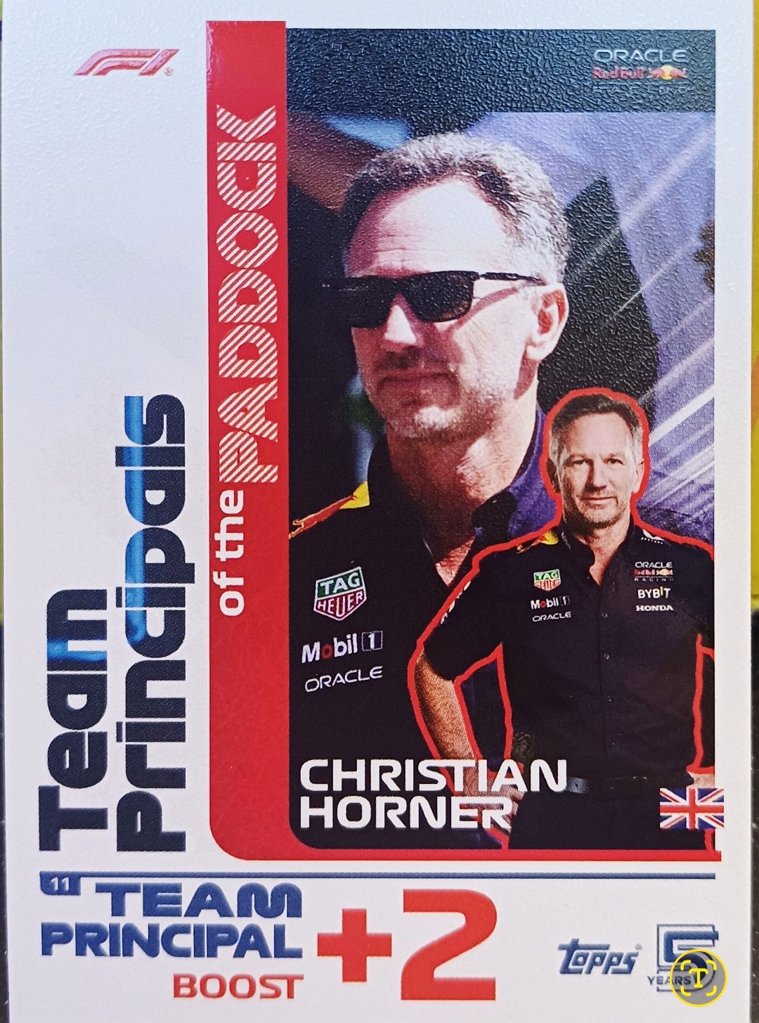 Karta kolekcjonerska Topps Turbo Attax nr 11 Team Principals Christian