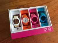 Relógio One Colorido - 4 braceletes