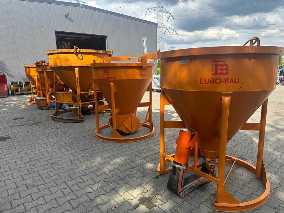 Zbiornik pojemnik dźwigowy 500L Eichinger 1017 rękaw zamykacz do btonu