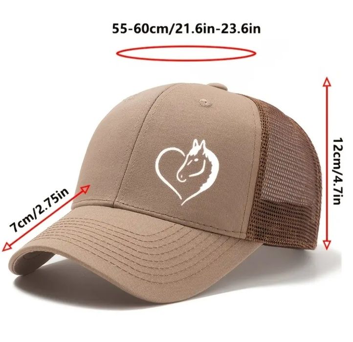 Czapka z daszkiem Koń Nowa