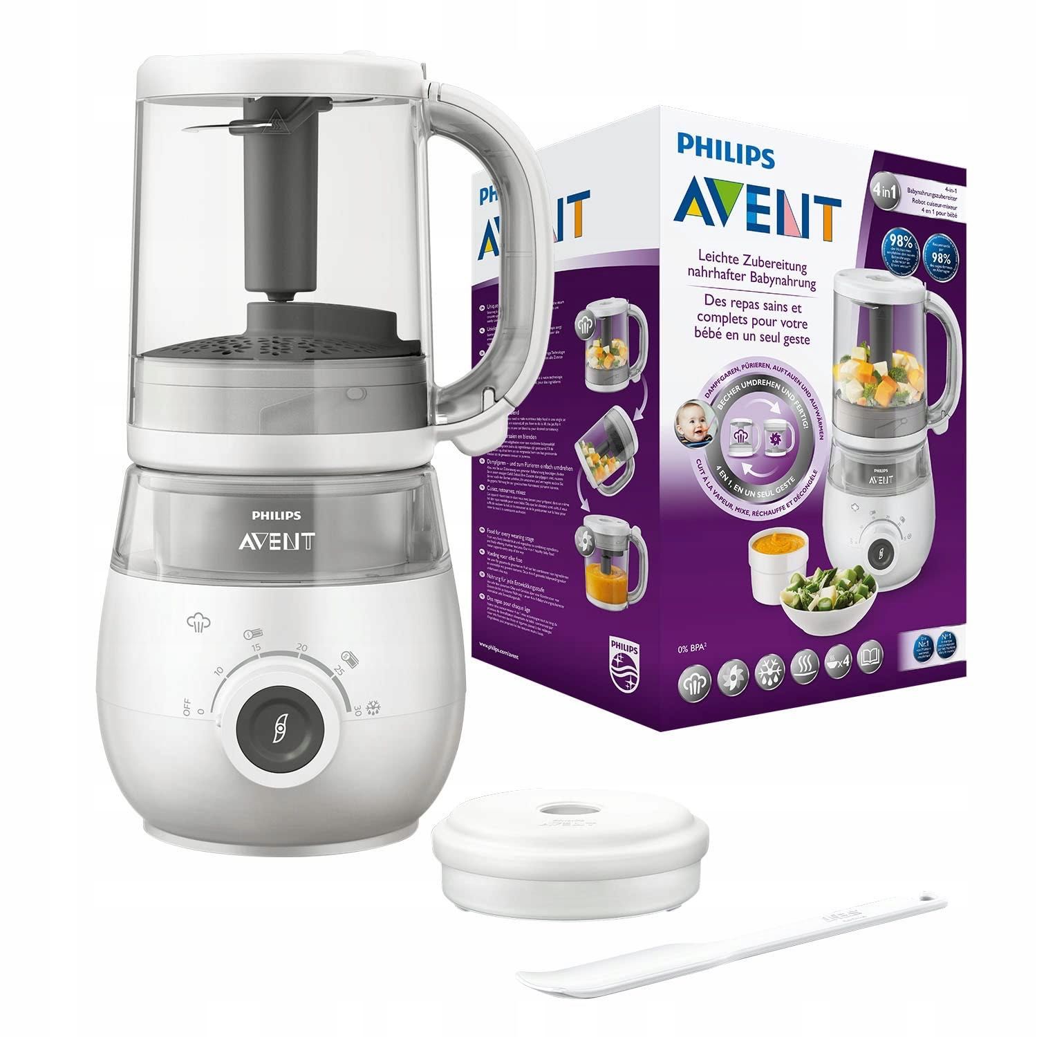 Philips Avent SCF883/01 gotowanie na parze i blender, idealny