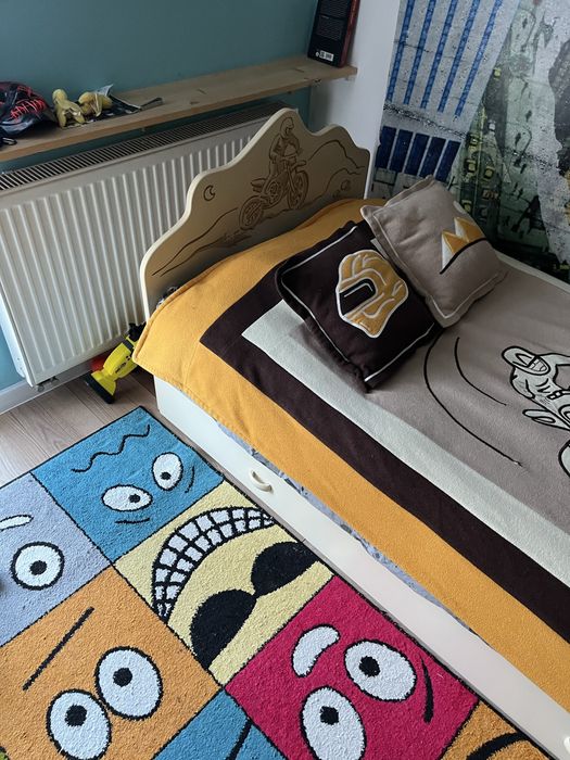 Łóżko Meblik DAKAR 190x90 + półka ścienna