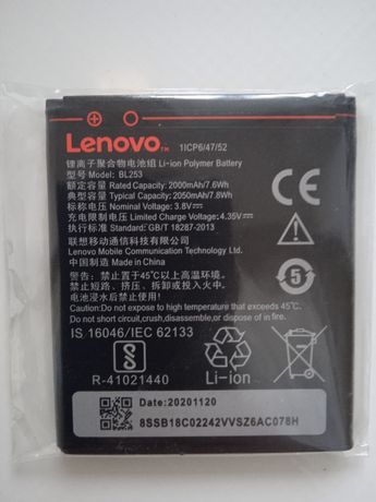 Аккумулятор
Lenovo BL 253.
Для A1000/A2010 Новий