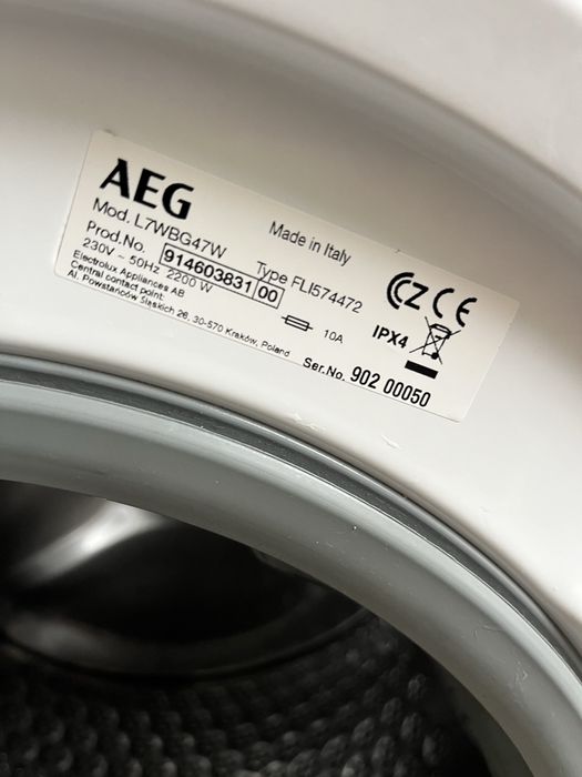 Прально-сушильна машина Aeg 7/4 кг(вузька)!