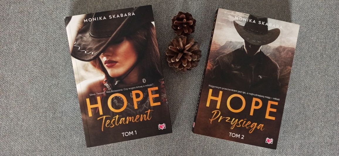 Monika Skabara - Seria Hope Testament, Przysiega, 2 Tomy NOWE!