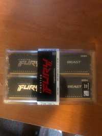 Оперативна память 16GB DDR4 3200Mhz Kingston Fury Beast 2x8GB