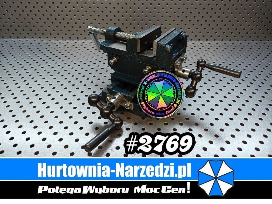 Imadło maszynowe imadło krzyżowe, dwuosiowe, 75mm imadło do wiertarki