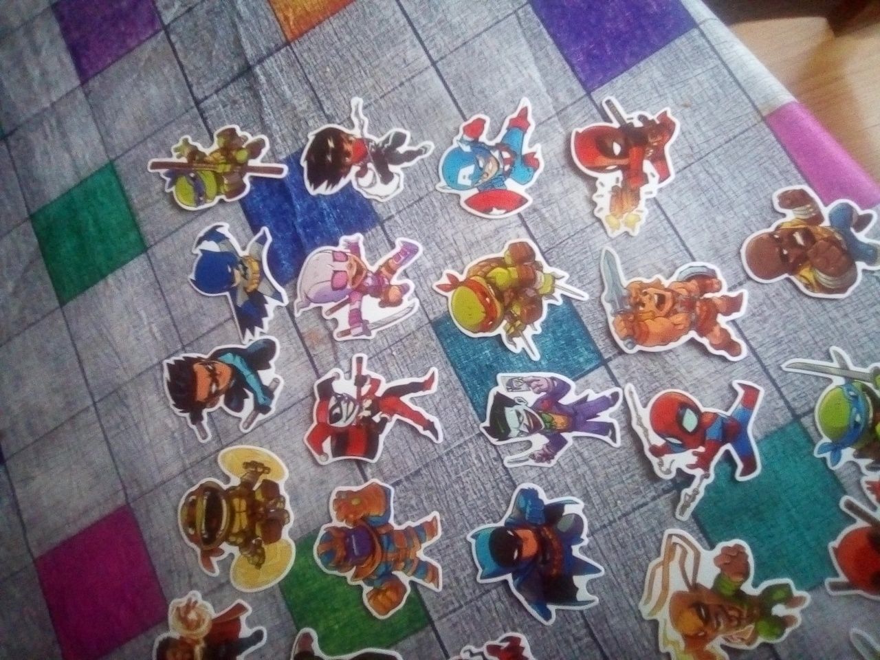 super heroes stickers