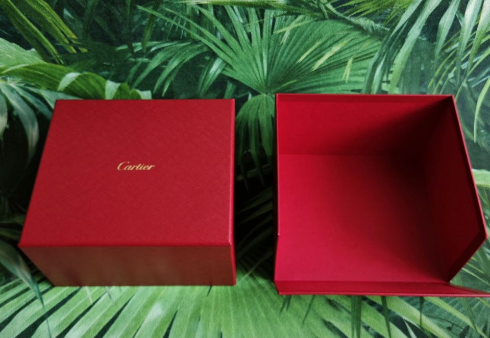 Cartier oryginalne pudełko na zegarek nowe czerwone po zegarku Santos