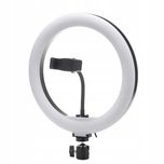 LAMPA PIERŚCIENIOWA led RING z zasilaczem lampka selfie 30cm 80W
