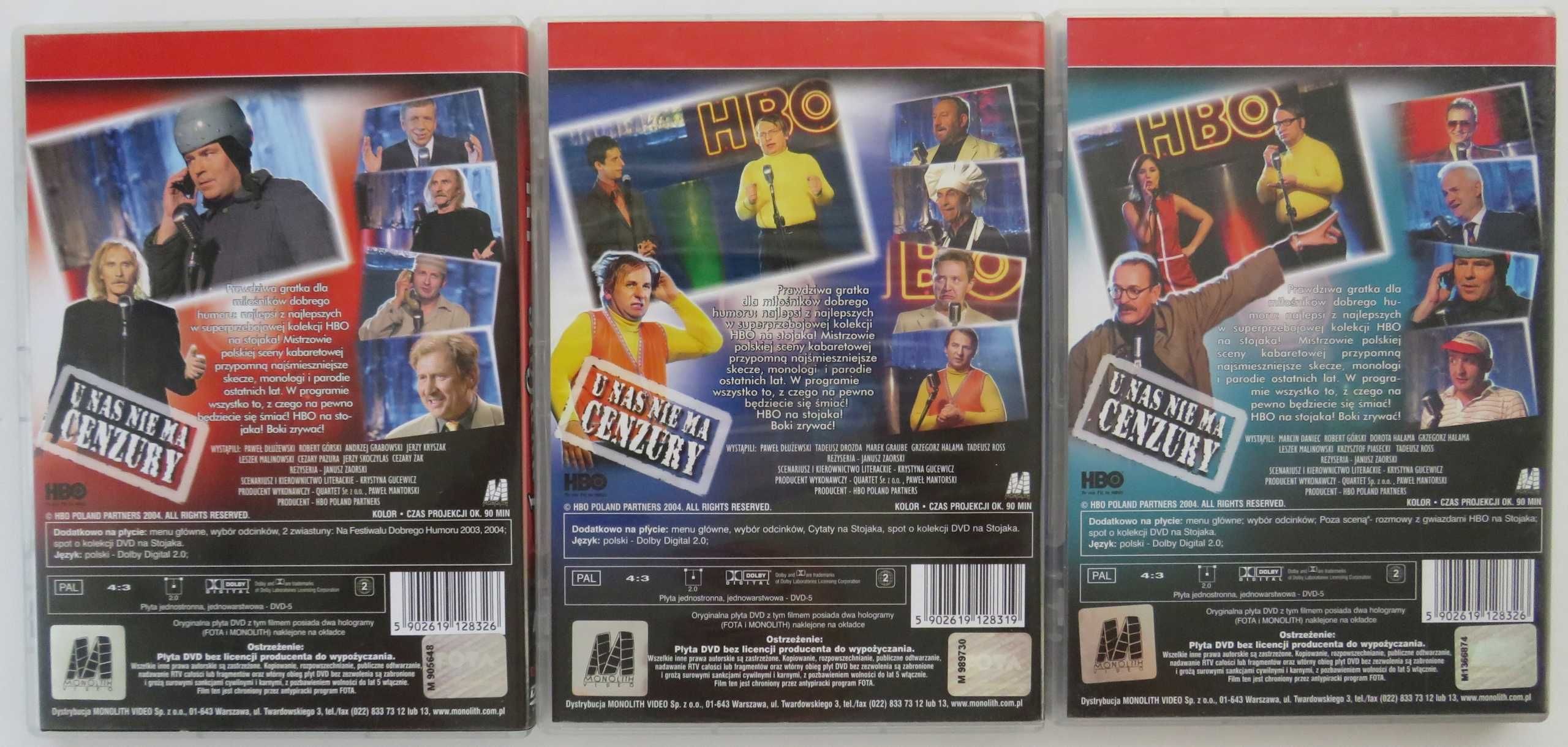 HBO na Stojaka. Część 1-3 3xDVD nowa folia