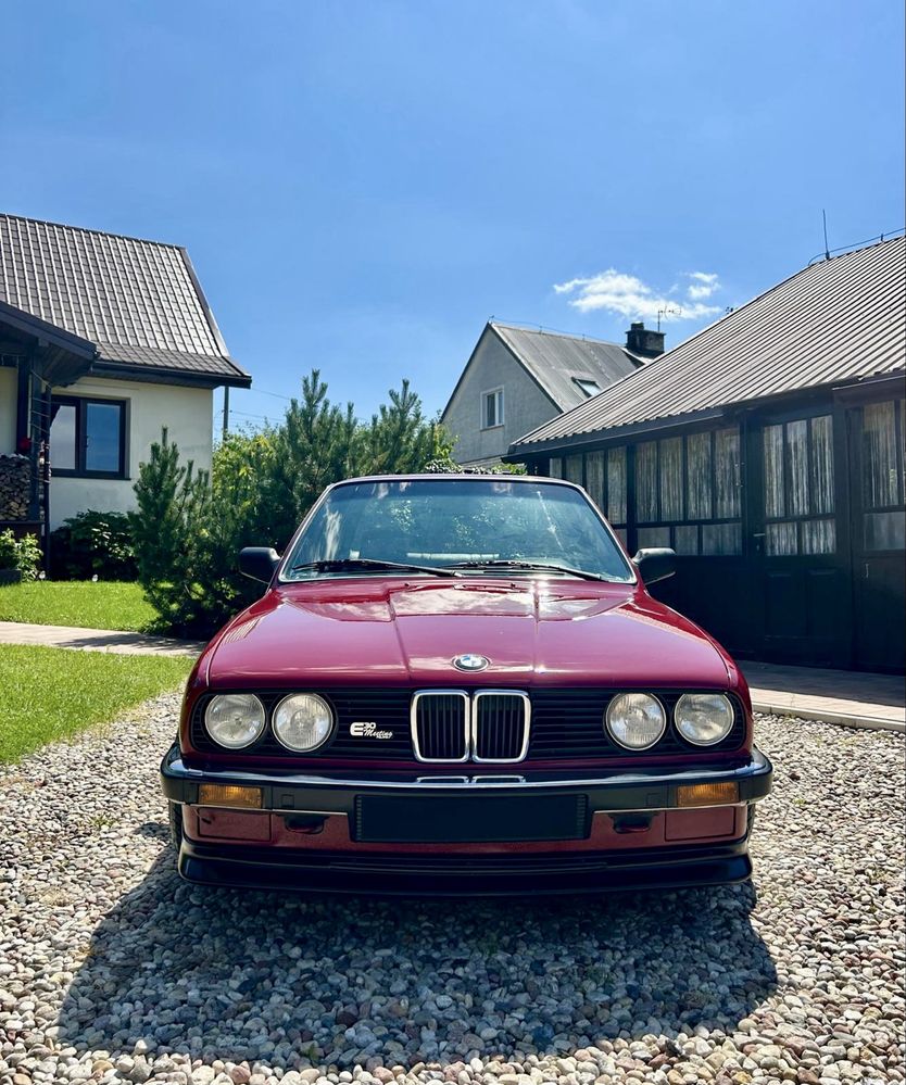 1987 BMW E30 325e, Karmin Red, BBS RS, zamiana Jeep X5