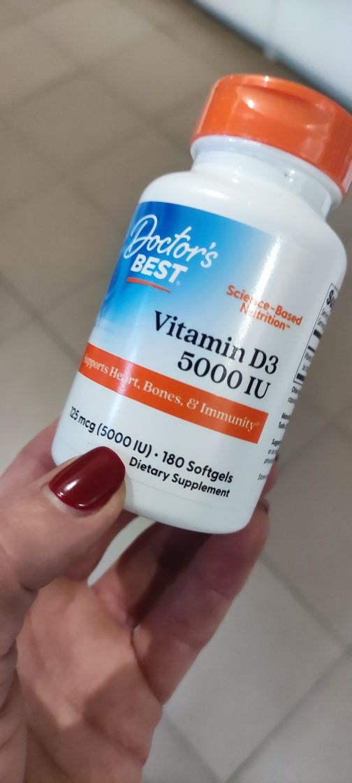 Вітамін D3 Doctor's Best 5000 IU
