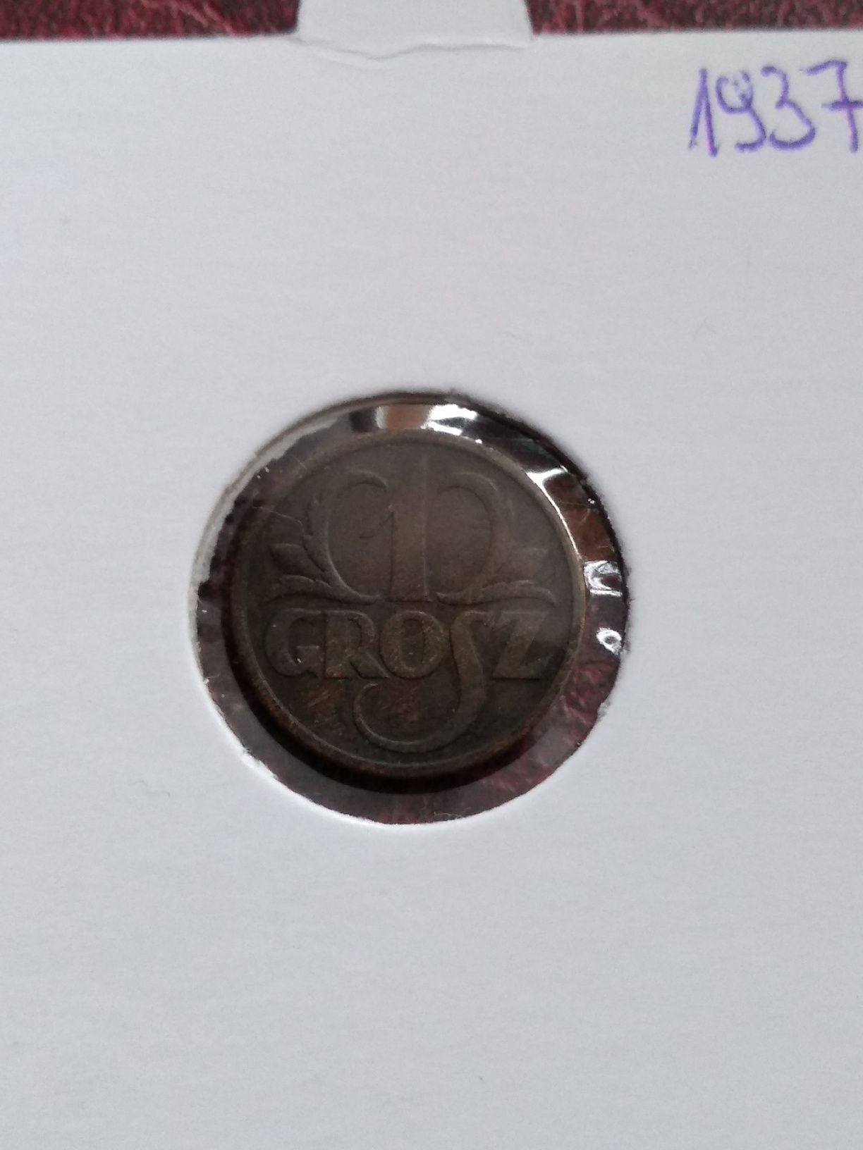 Moneta II RP 1 grosz 1937
