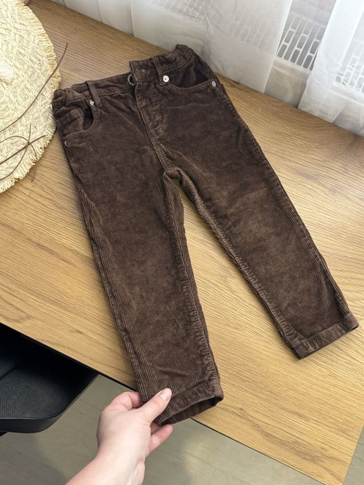 Коричневі Вельветові шоколадні штани дитячі  zara
