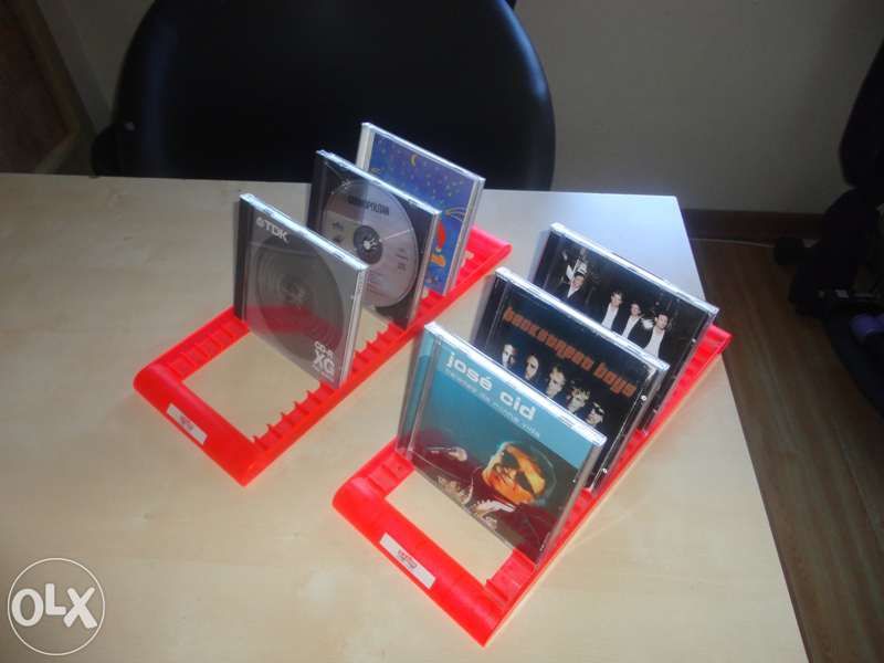 Conjunto de 2 suportes para CD´s