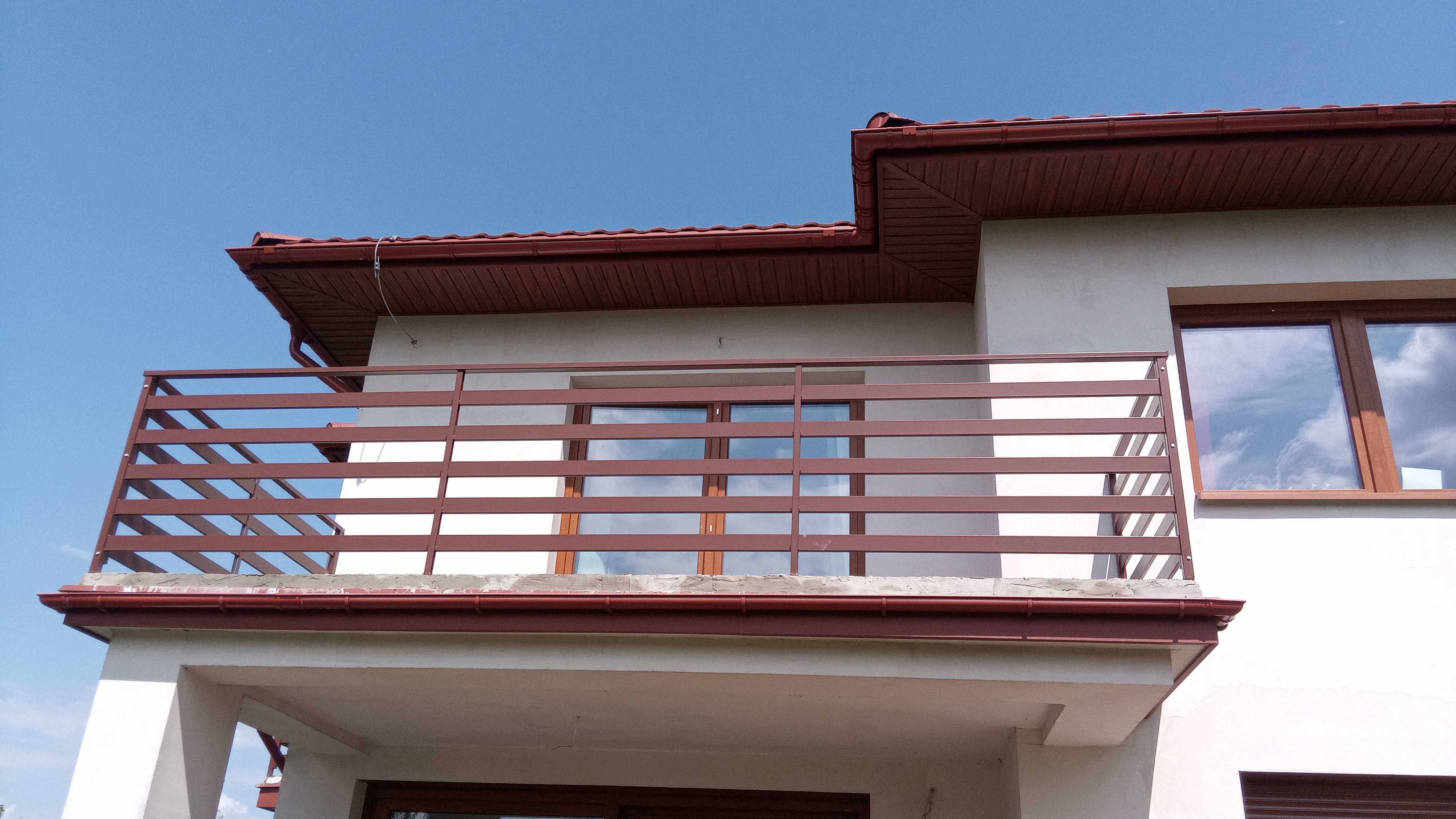 Balustrada zewnętrzna balkon nowoczesna poziomo