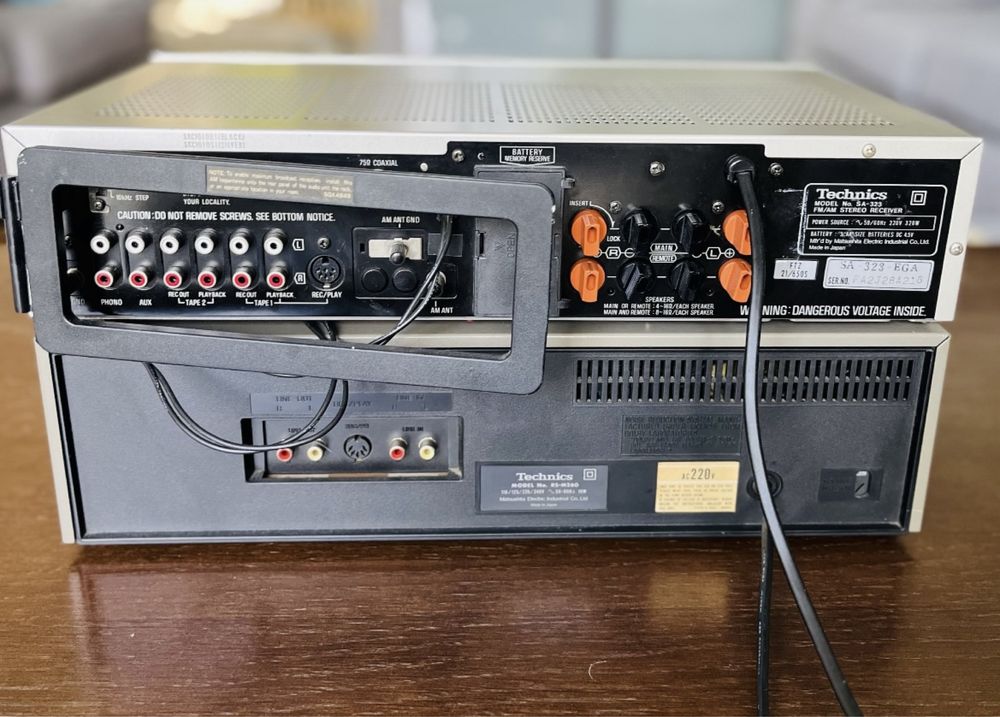 Amplituner i magnetofon Technics super stan