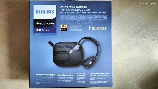 Philips TAPH805b Słuchawki bezprzewodowe Bluetooth z ANC