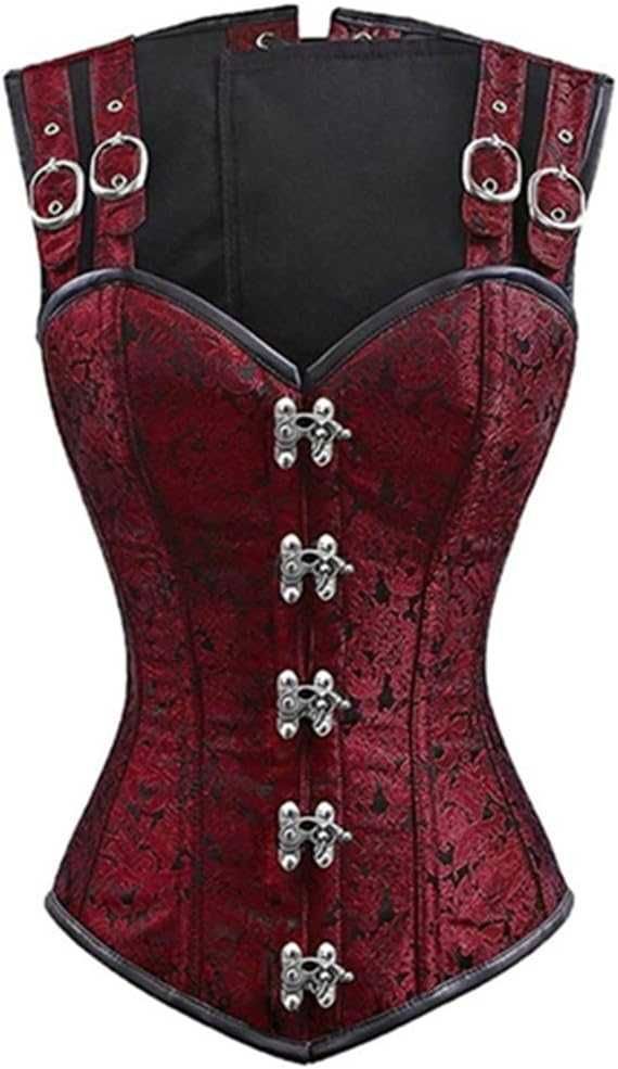 Sexy Gorset  Sexy Gorsety  Top Red Black Gothic Bielizna RONMIAR M