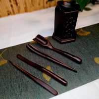 Набор инструментов для чайной церемонии из дерева