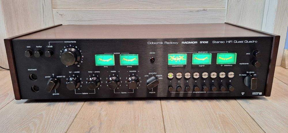 Amplituner Radmor 5102 CZARNY ! IDEAŁ Przestrojony! PO REGENERACJI !