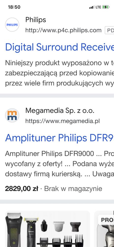 Cyfrowy Amplituner Phfilips DFR 9000 Unikat