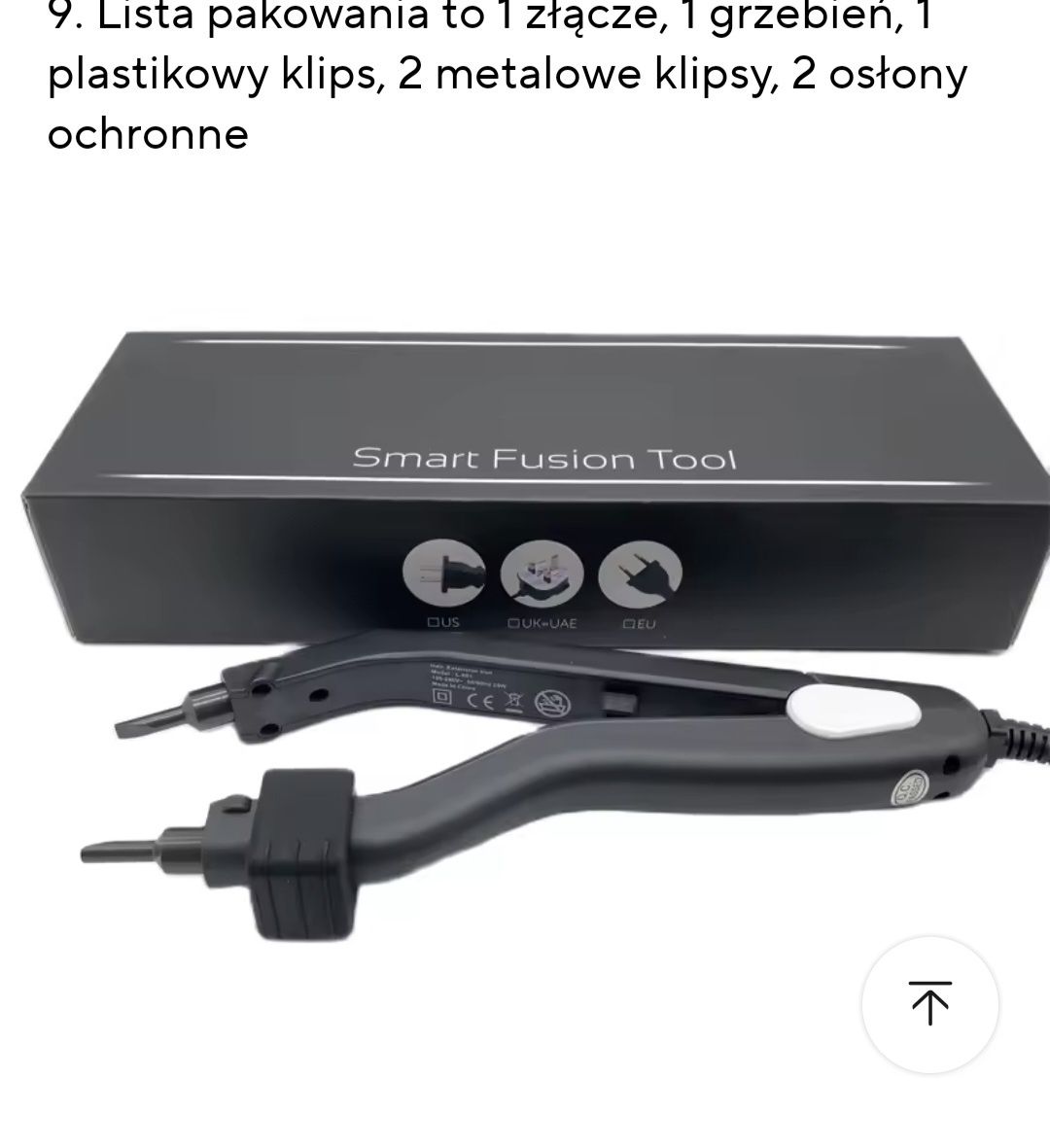 Głowica grzejąca do włosów klej plus  gratis