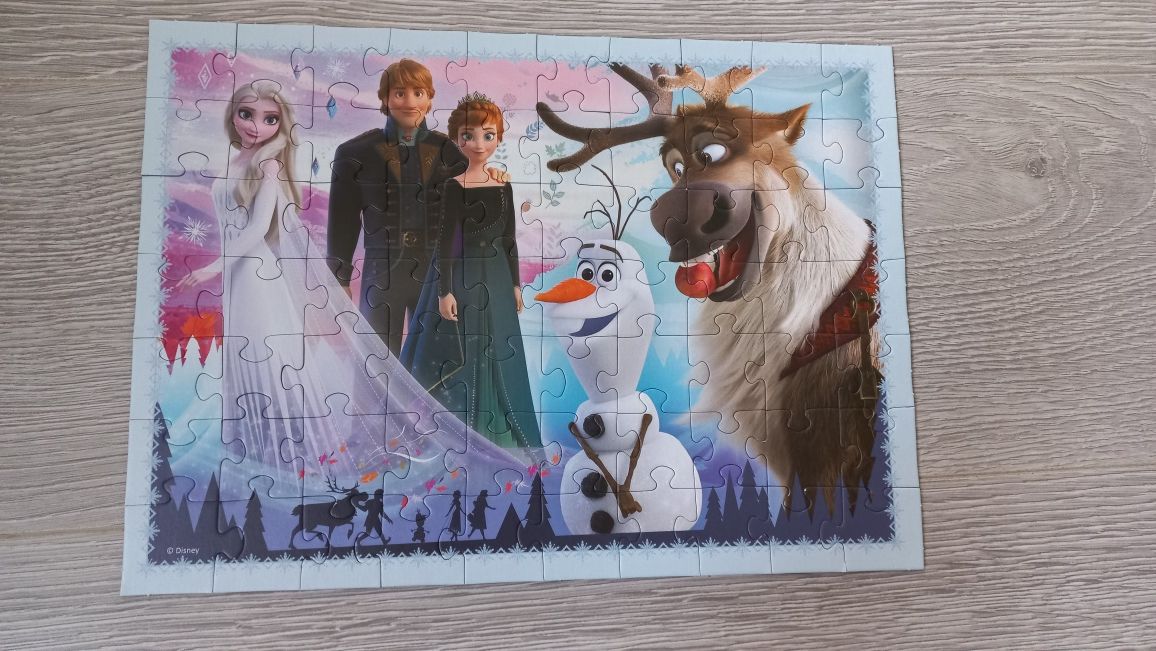 Trefl Kraina Lodu 2 Frozen Puzzle 4w1 zestaw Elsa