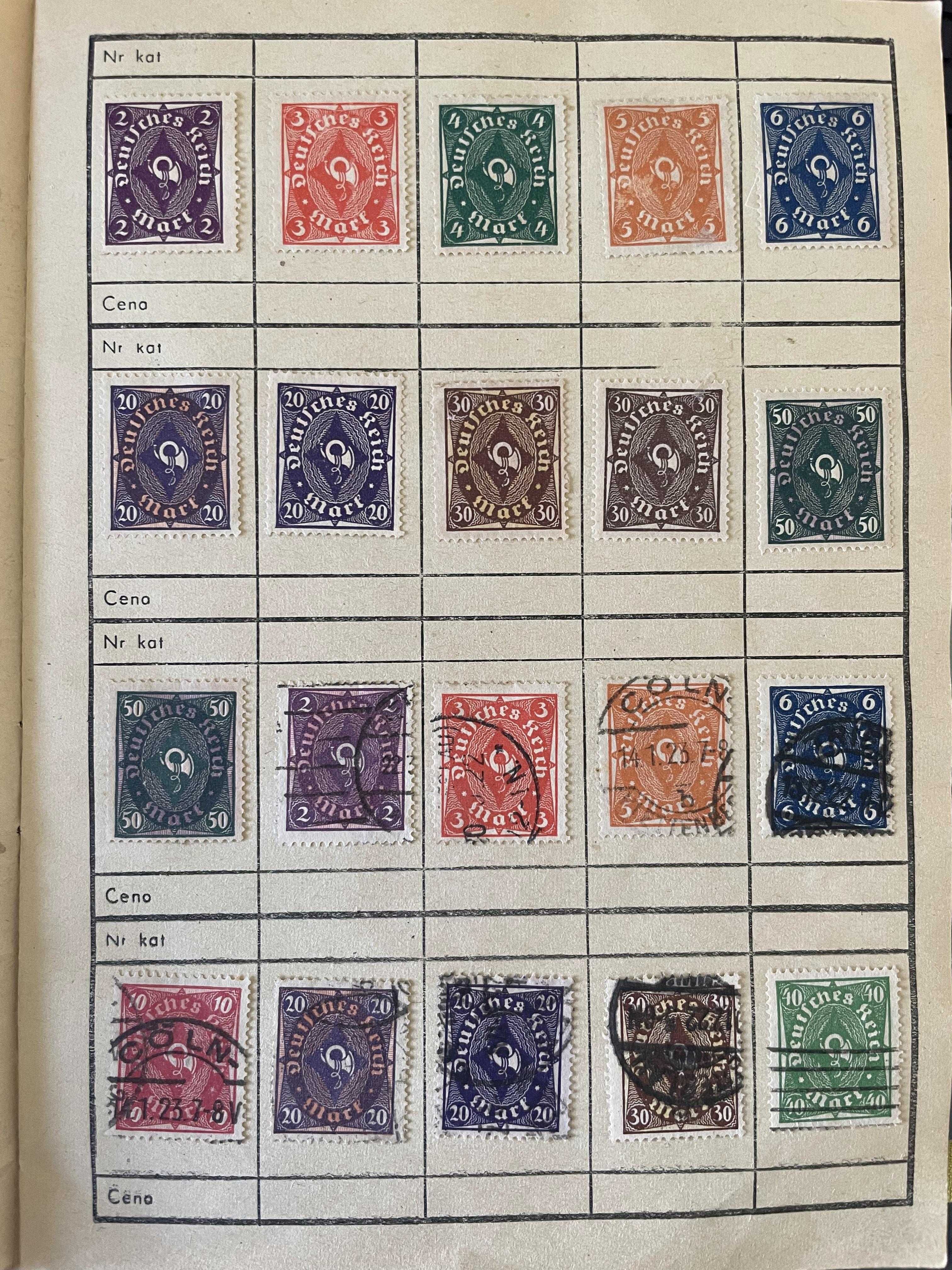 Znaczki Niemcy do 1945