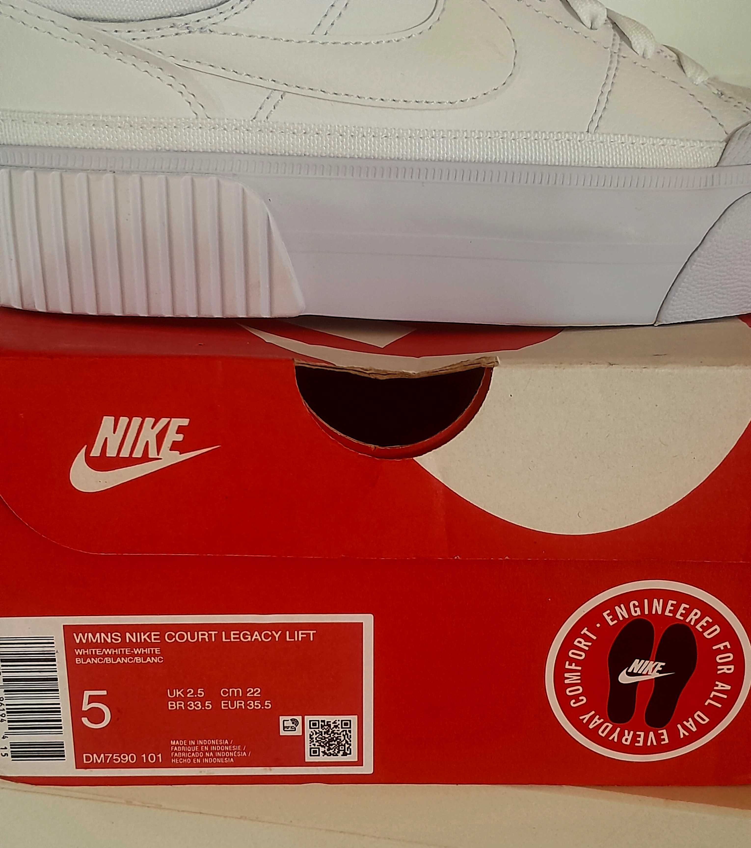 Sapatilhas de Mulher NIKE Court Legacy Lift Lã Branco